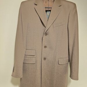 Loro Piana Tan Pea Coat Timeless Elegance